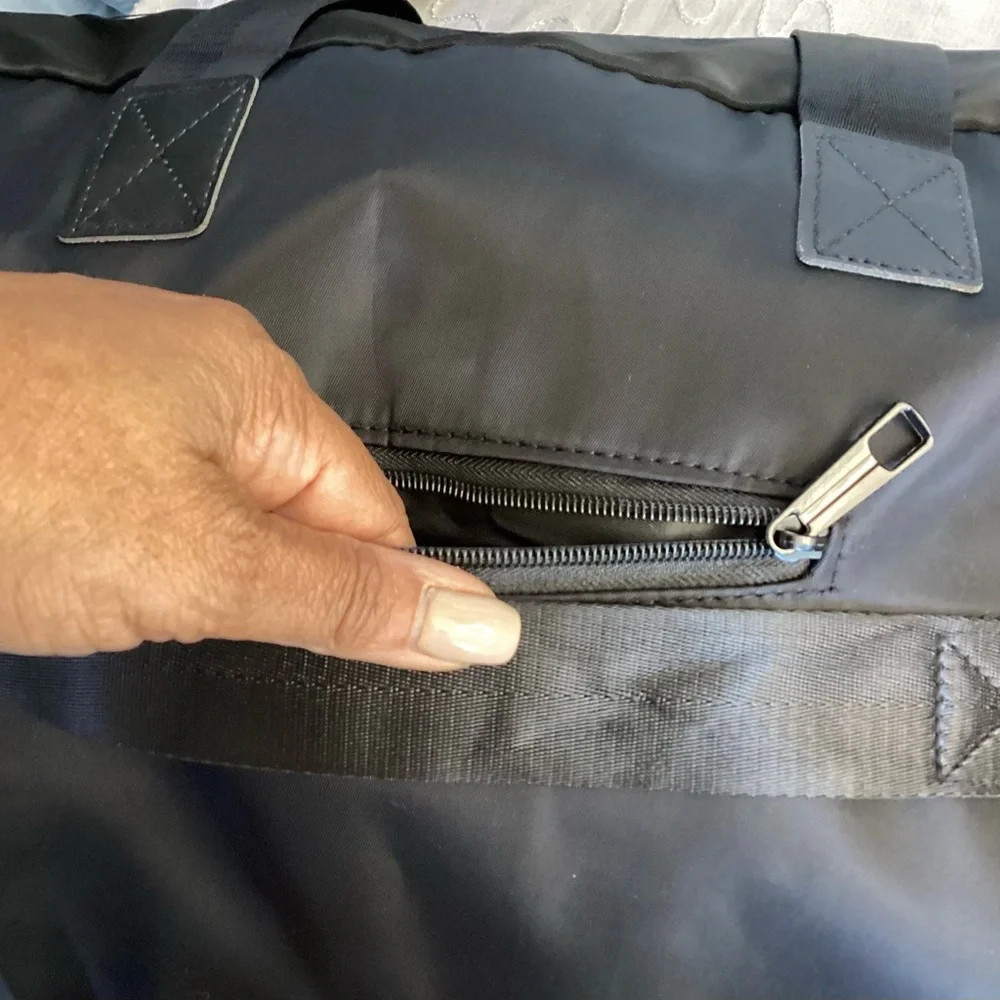 NWOT Elegant Black Soft Briefcase or Weekend Bag